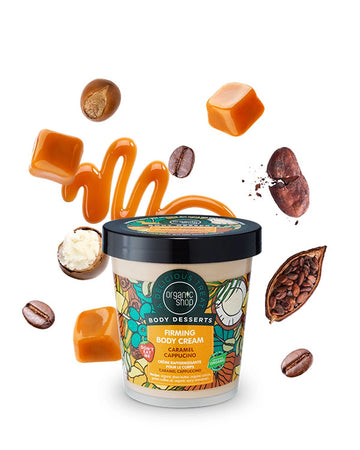 Organic Shop Body Desserts Firming Body Cream Caramel Cappuccino Συσφικτική Κρέμα Σώματος